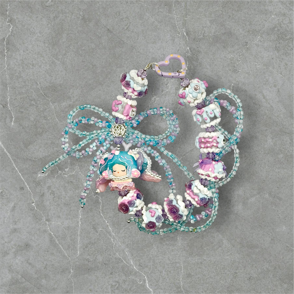 Skullpanda light blue and purple