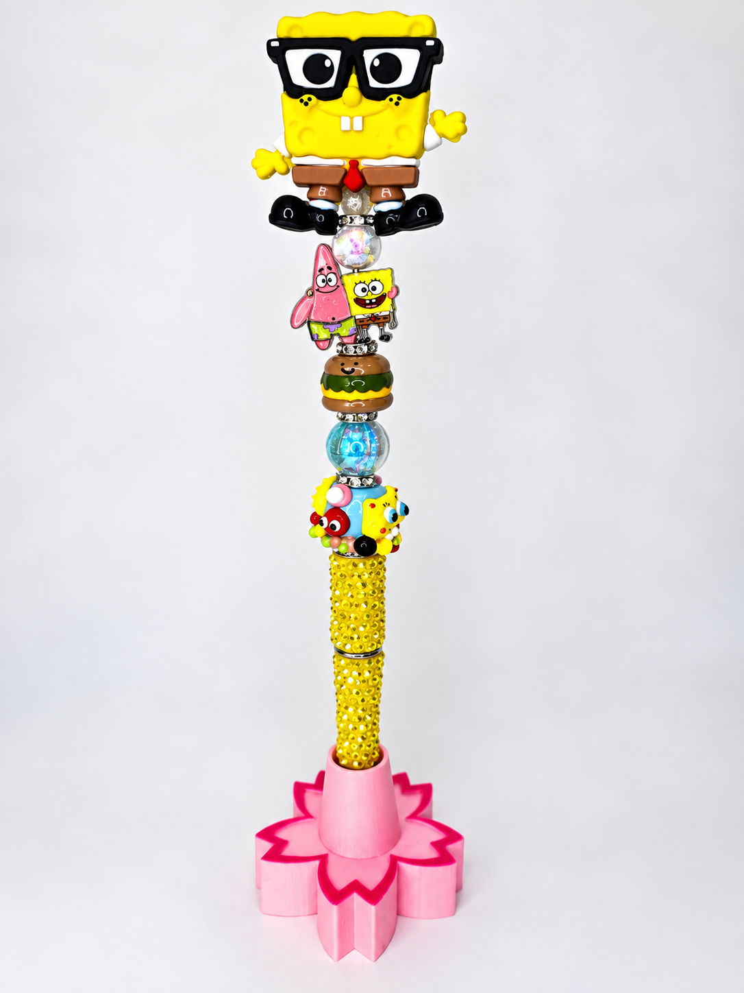 SpongeBob beaded rhinestone pen