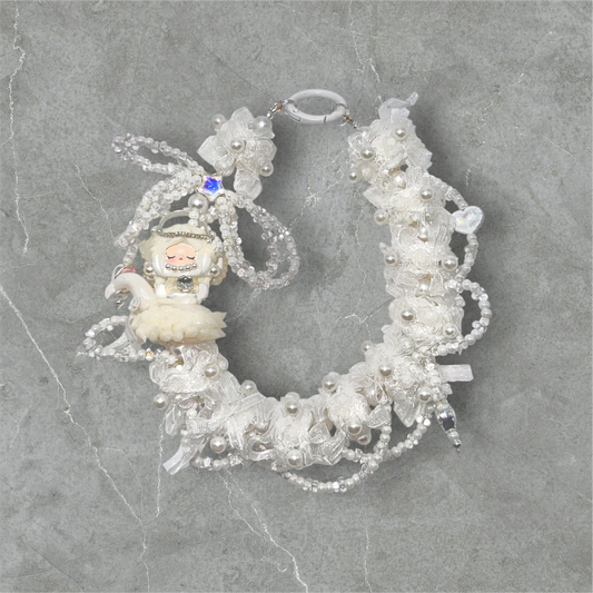 Skullpanda hand painted white