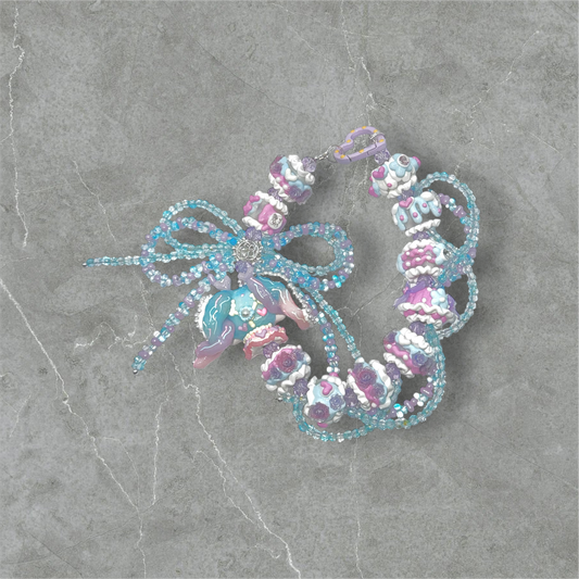 Skullpanda light blue and purple